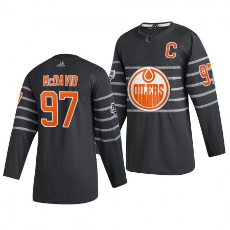 Edmonton Oilers Connor McDavid 97 Grijs Adidas 2020 NHL All-Star Authentic Shirt - Mannen